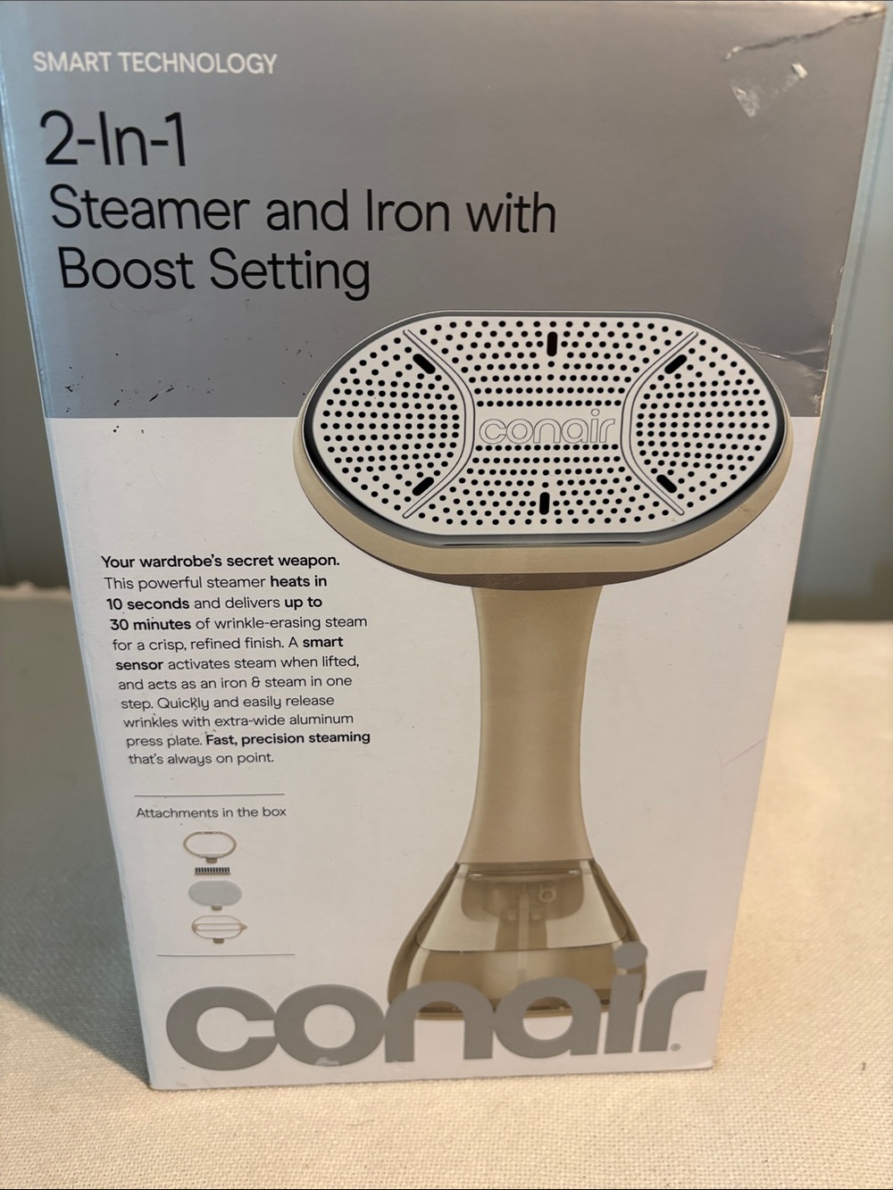 Conair 2-in-1 Steamer and Iron with Boost Setting - Gold
